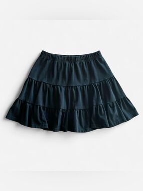 Shein Black Ruffle Tiered Skirt